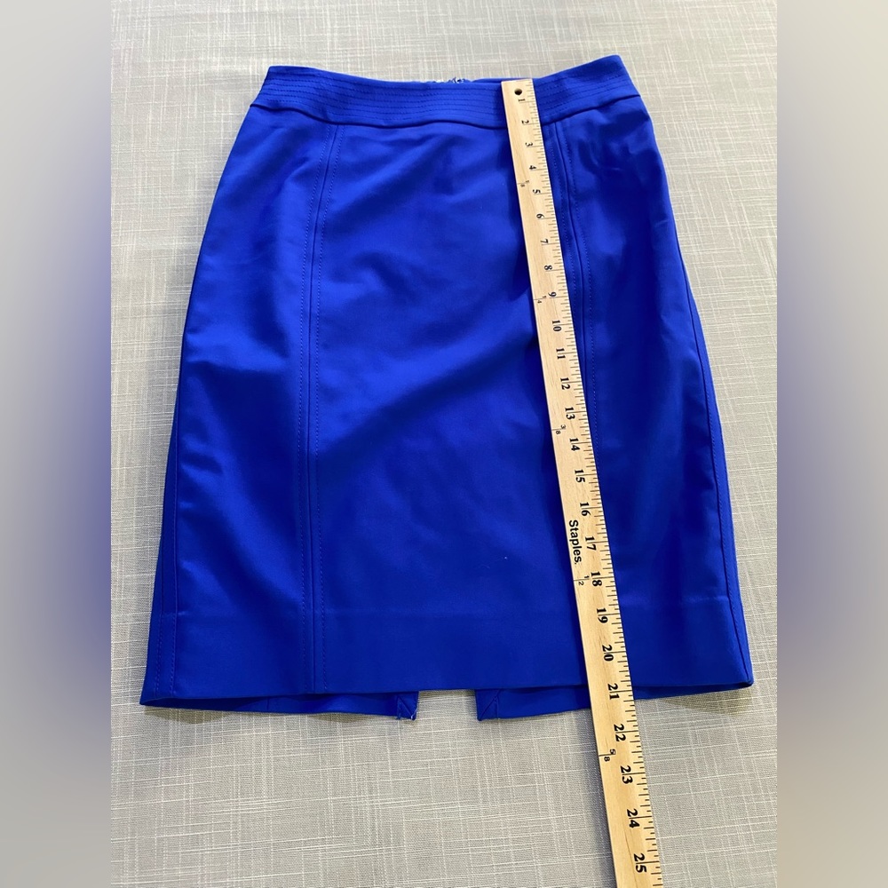 White House Black Market Blue Pencil Skirt. Women’s size 0- NWT - Picture 5 of 16